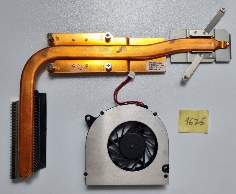 Ventola CPU HP Compaq 6820s 443917-001 + dissipatore di calore 456606-001 6043B0034701 Combo - Soluzione termica avanzata - immagine 2