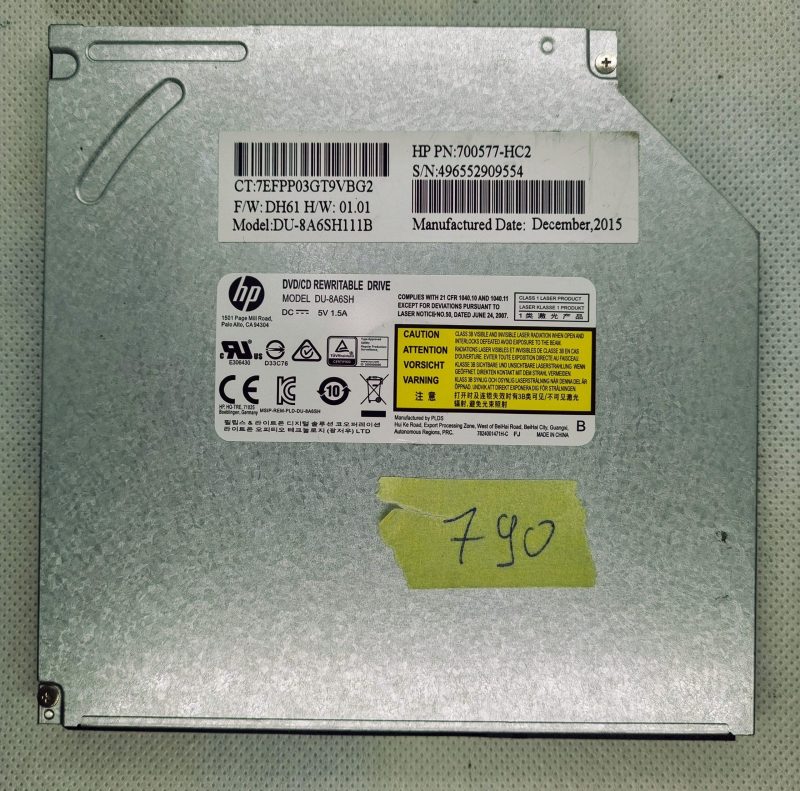 Unità riscrivibile DVD/CD HP DU-8A6SH111B