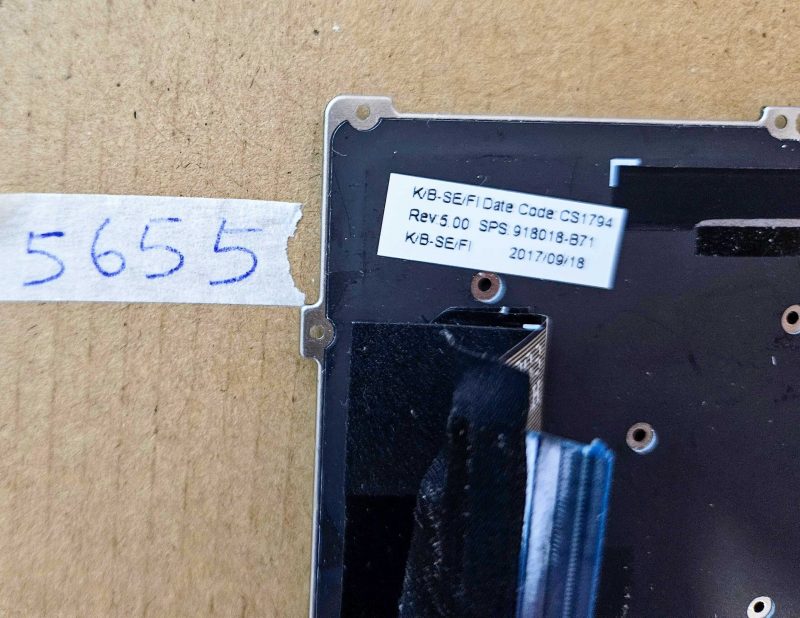 Tastiera retroilluminata HP EliteBook x360 1020 G2 HPM16A6 SPS 918018-B71 – Ricambio originale - immagine 2