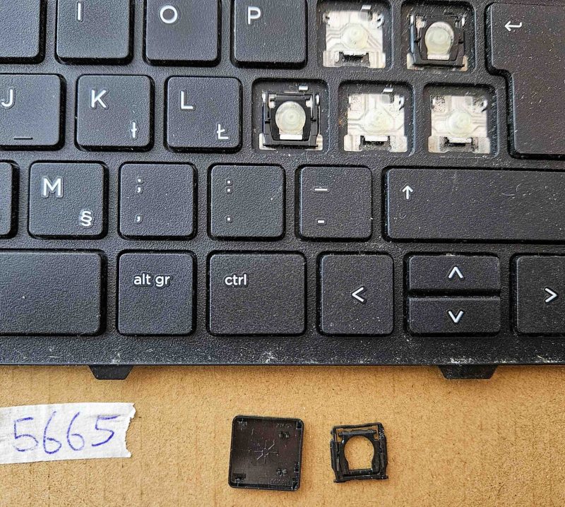 Tasti della tastiera HP Pavilion DV6-7000 DV6-7100 – Ricambio originale HP 639396-BA1 - immagine 2