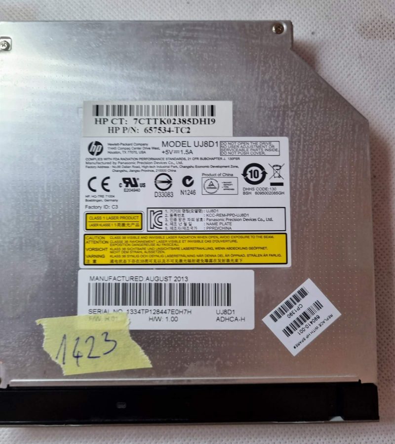 Unità ottica e cornice SATA per HP Pavilion G6 DVD UJ8D1 657534-TC2
