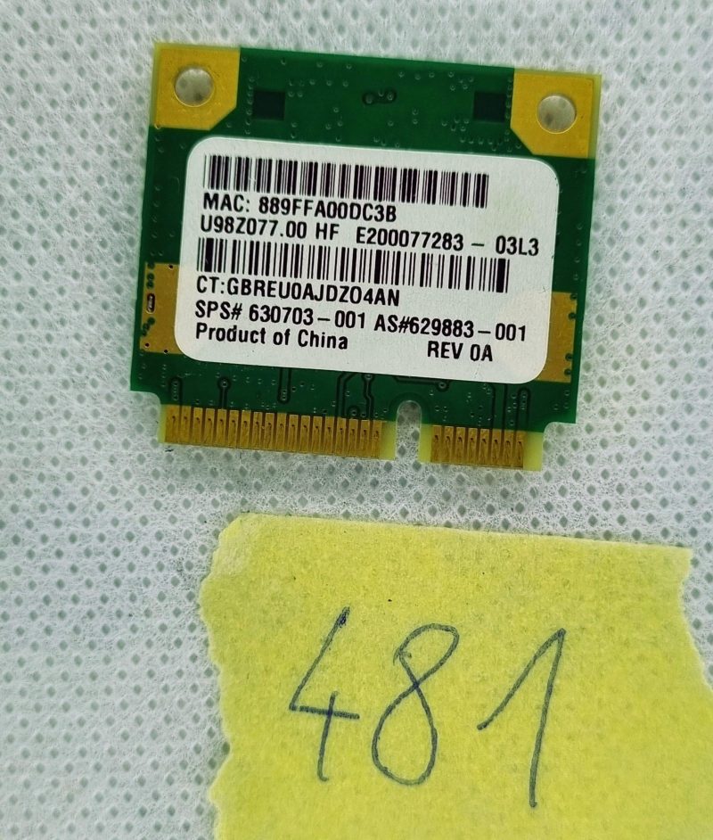 Scheda WLAN Wi-Fi PCI wireless originale HP Pavilion g6 2250sa 690980 629883-001 RT5390 - immagine 2