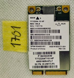 Scheda WWAN Sierra Wireless AirPrime MC8355 per HP ProBook 2570p 6560B 634400-001