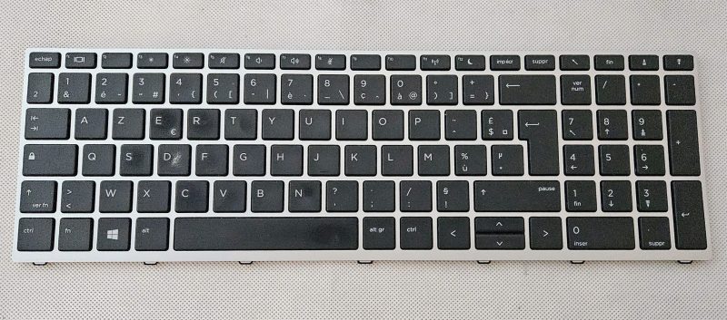 Tastiera usata per HP ProBook 650 G4 655 G4 650 G5 - Layout AZERTY - Non retroilluminata - Numero di parte compatibile