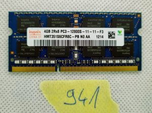 Memoria RAM per laptop HYNIX 1X4GB 4GB HMT351S6CFR8C DDR3 4GB 2Rx8 PC3 10600S