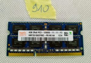 Memoria RAM per laptop HYNIX 1X4GB 4GB HMT351S6CFR8C DDR3 4GB 2Rx8 PC3 12800S