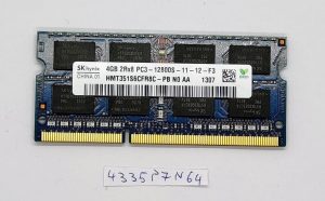 Memoria RAM per laptop HYNIX 1X4GB 4GB HMT351S6CFR8C-H9 DDR3 4GB 2Rx8 PC3 10600S