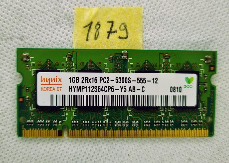 Modulo di memoria RAM per laptop HYNIX HYMP112S64CP6-Y5 da 1 GB DDR2 PC2 5300S: prestazioni migliorate!
