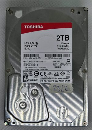 Disco rigido Toshiba PC E300 HDWA120UZSVA 2 TB 5,7 K 64 MB SATA III 3,5'' - hdwa120