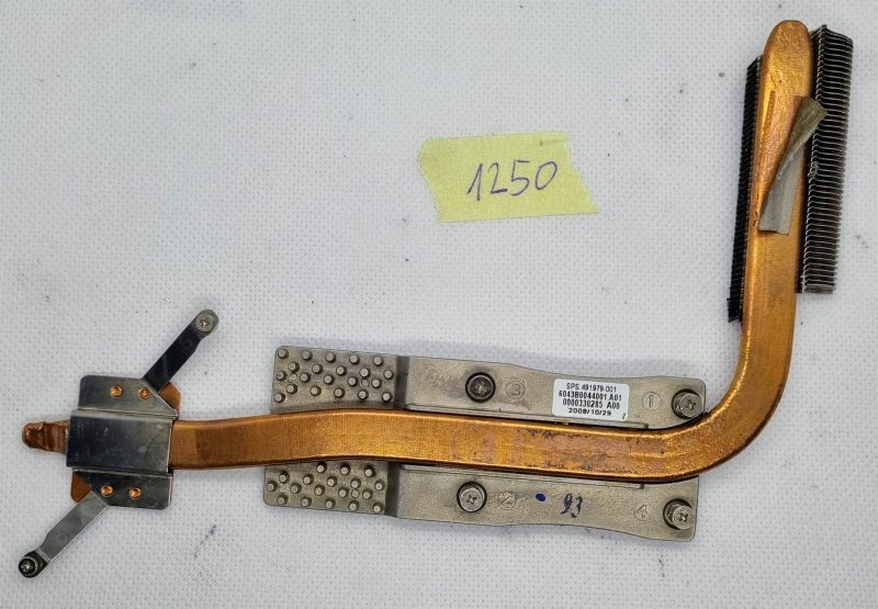 Ventola dissipatore per HP COMPAQ 6830s - 491979-001 per ventola dissipatore