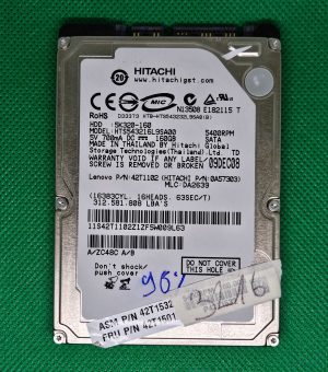 Disco rigido per laptop Hitachi HTS543216L9SA00 da 160 GB, 2,5", SATA - PN 0A57303 MLC DA2639