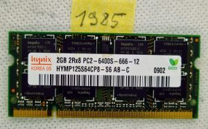 Memoria per laptop Hynix 2 GB PC2-6400S DDR2-800 MHz DIMM HYMP125S64CP8-S6: aumenta la velocità del tuo laptop!