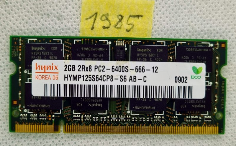 Memoria per laptop Hynix 2 GB PC2-6400S DDR2-800 MHz DIMM HYMP125S64CP8-S6: aumenta la velocità del tuo laptop!