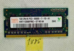 Memoria RAM per laptop Hynix HMT112S6BFR6C-G7 da 1 GB DDR3 SDRAM 133 MHz PC3-8500s
