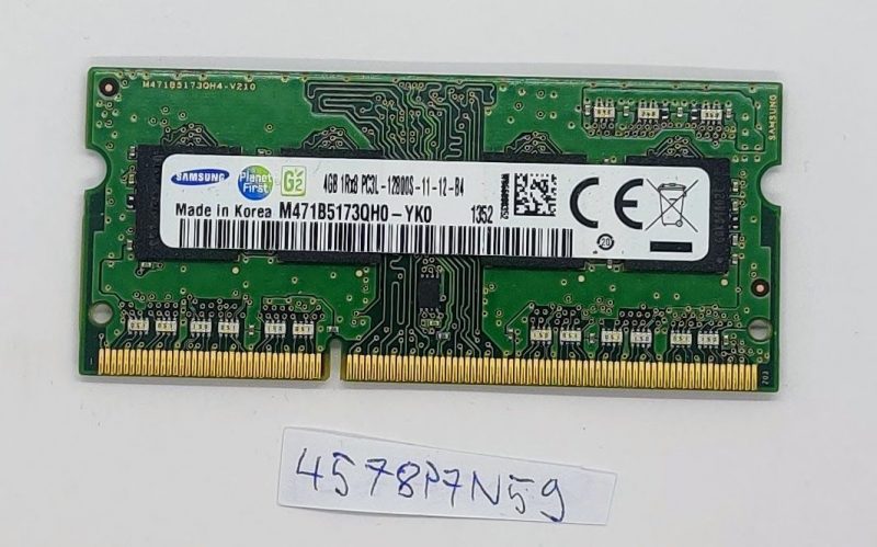 Modulo di memoria RAM per laptop IBM Lenovo Thinkpad T430S T420S 4 GB 1Rx8 PC3L-12800S-11-12-B4