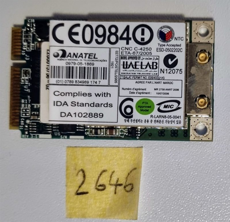 Scheda WWAN MC8775 sbloccata IBM X61 T61 R61 Z60 42T0931 42T0883 42T0823 per laptop - immagine 2