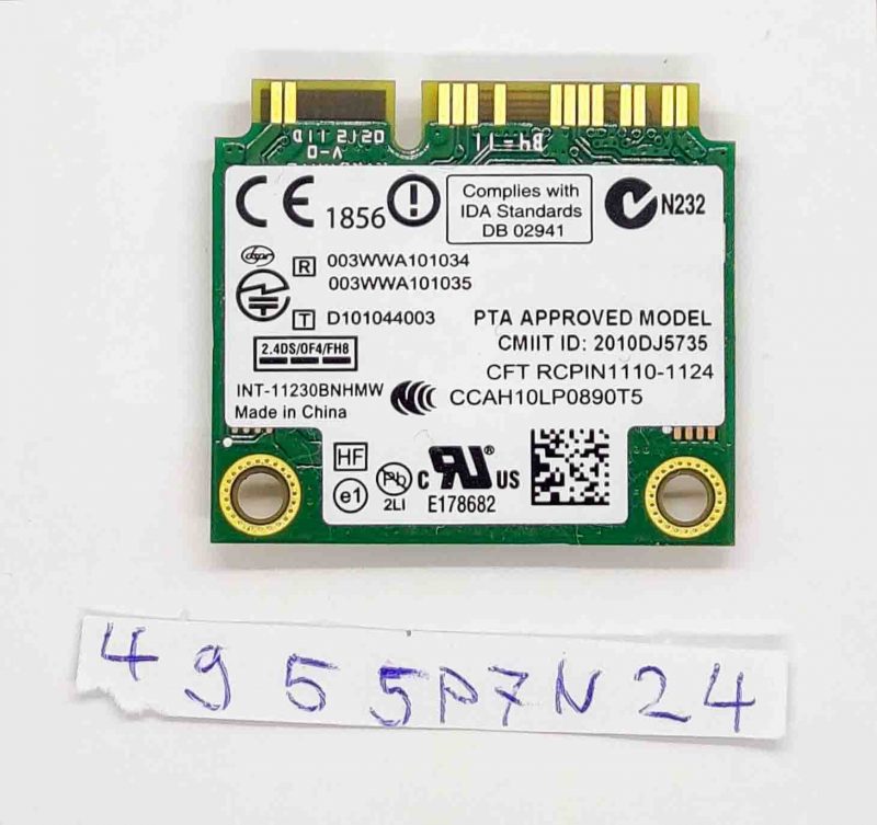 Scheda WiFi Intel Centrino Wireless-N 1030 11230BNHMW per Fujitsu Lifebook AH531 - immagine 2