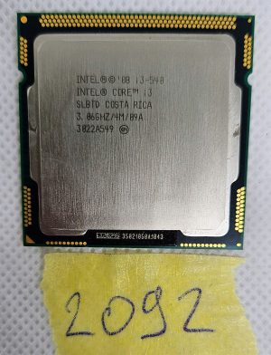 Processore Intel Core i3 i3-540 SLBTD 3,06 GHz di prima generazione SOLO CPU SENZA SCATOLA