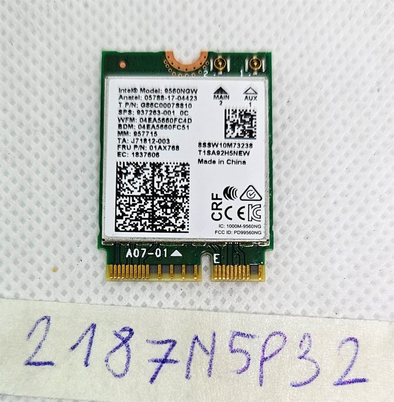 Scheda WiFi Intel Dual Band Wireless 9560NGW SPS 937263-001