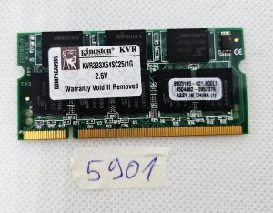 Kingston KVR333X64SC25/1G 1 GB DDR SODIMM 2,5 V RAM per laptop – Ricambio originale