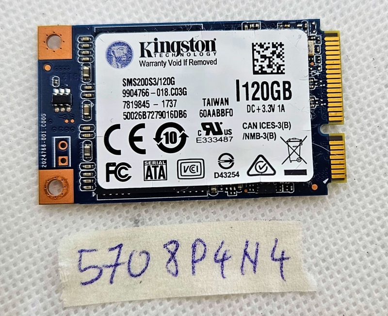 Kingston SMS200S3/120G 120GB mSATA SSD – Aggiornamento rapido dello storage per laptop