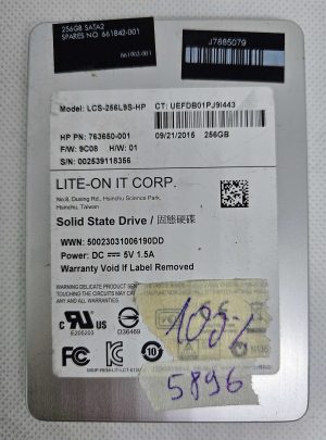 LCS-256L9S-HP SSD da 256 GB – 100% integro – Testato – Ricambio originale per laptop