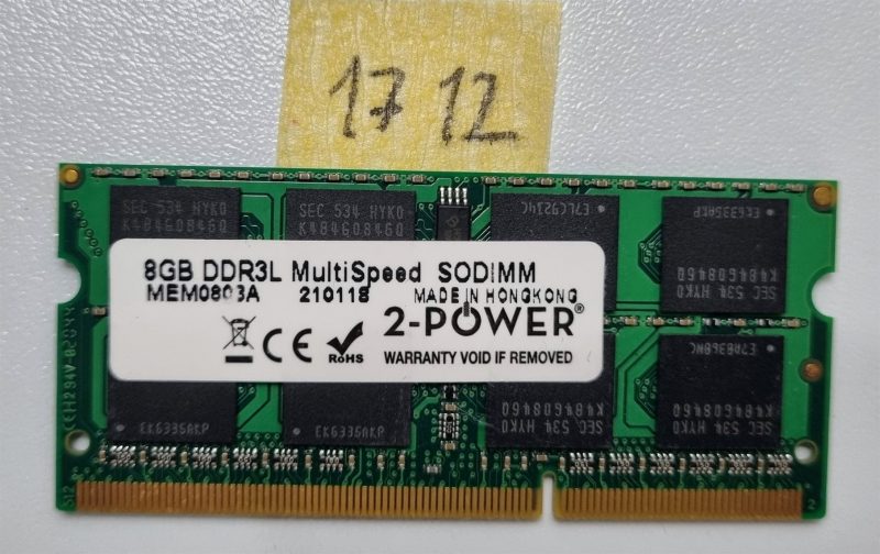 Memoria RAM per laptop 2-Power 8 GB DDR3L SODIMM MEM0803A - Alta velocità e bassa tensione