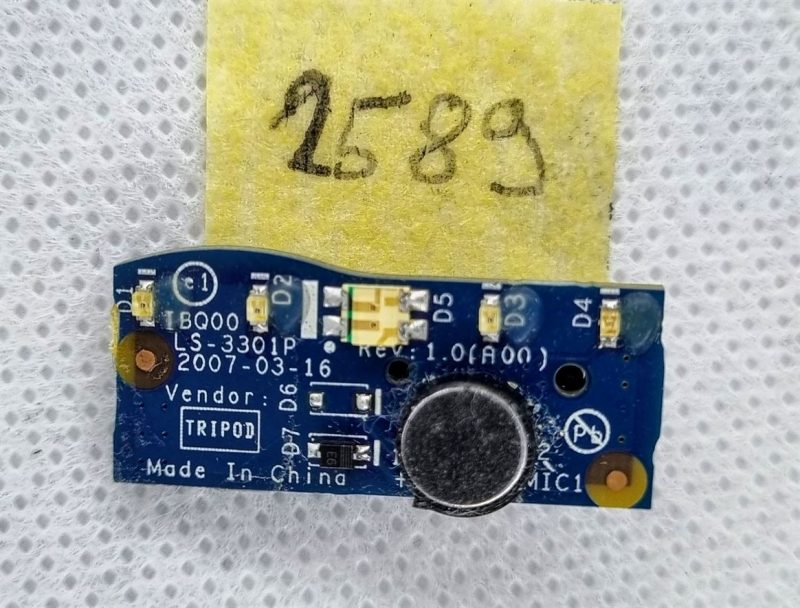 LS-3301P SCHEDA MICROFONICA OEM DELL LATITUDE D630 PP18L (CB42-CB416-CC411)