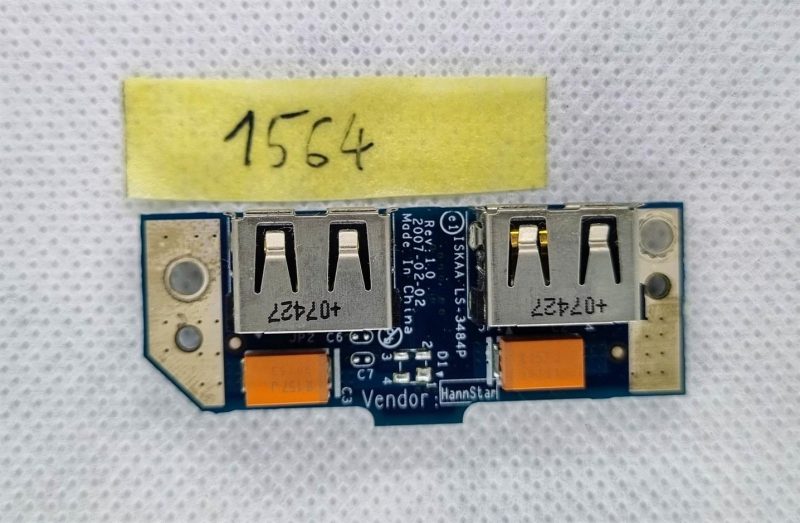 LS-3484P SCHEDA USB TOSHIBA ORIGINALE SATELLITE - immagine 2