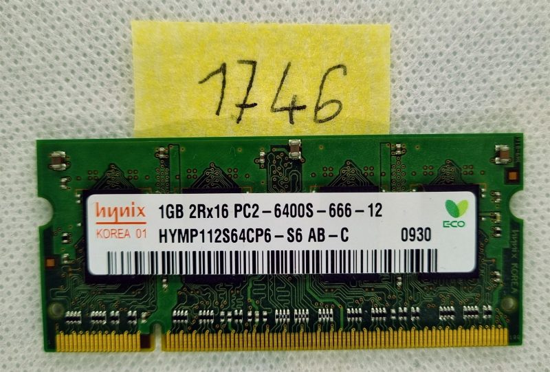 Memoria Ram per laptop HYMP112S64CP6-Y5 1GB DDR2: migliora le prestazioni del tuo laptop!