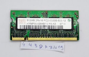 RAM per laptop 512 MB 2RX16 PC2-5300S-555-12