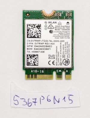 Scheda WLAN 7265NGW 0V7RMP per tablet robusto Latitude 12 7202 - Ricambio originale