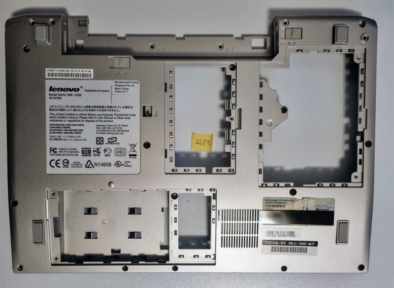 Base inferiore originale Lenovo 3000 0768 N100 FAZHW000500 | Ricambi originali per laptop