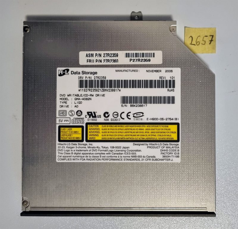 Unità DVD-RW Lenovo 3000 con cornice - Ricambi originali per laptop - 27R2360