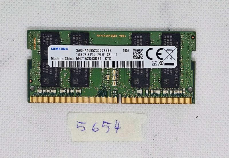 Memoria per laptop Samsung SA0HA4095235CCF9B2 16 GB PC4 2666V M471A2543DB1 - Aggiornamento originale
