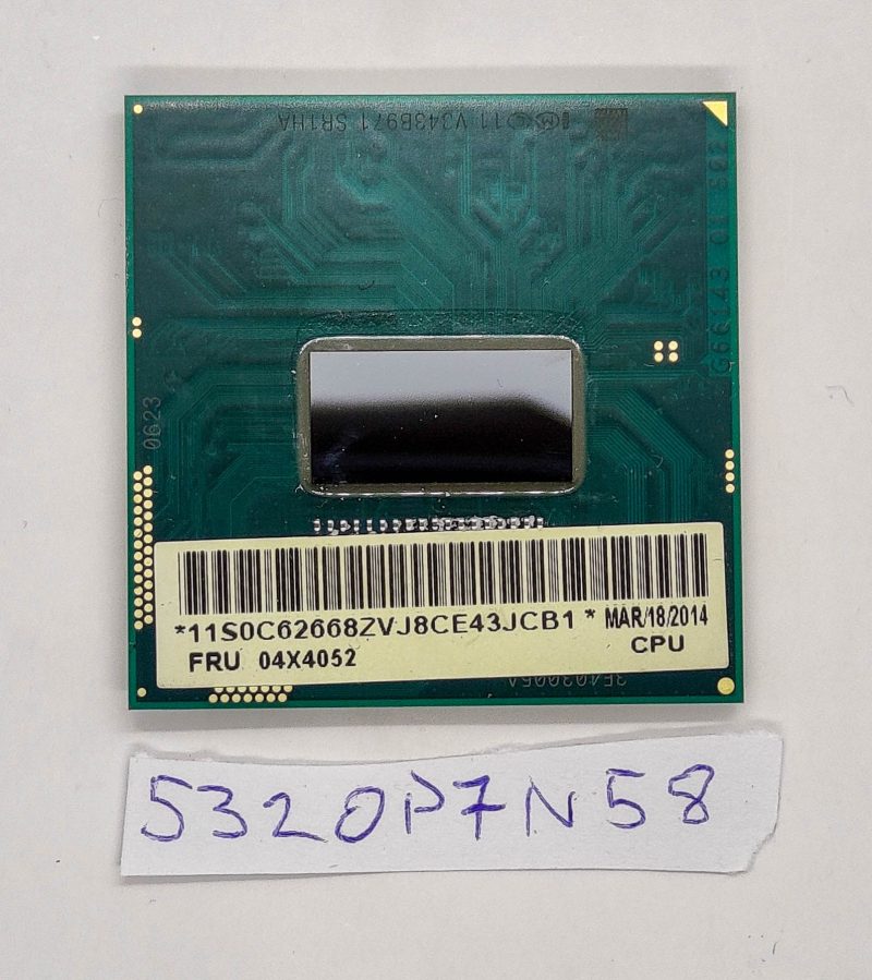 Sostituzione CPU Intel Lenovo ThinkPad L540 04X4052 2,50 GHz PGA946 5 GT/s 3 MB