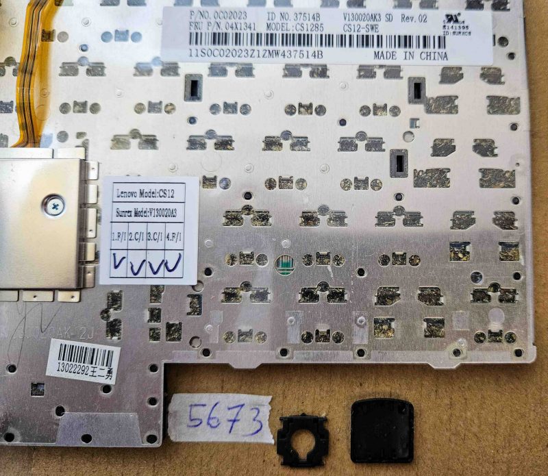 Tasti della tastiera Lenovo ThinkPad T530 CS1285 – Ricambi originali per laptop - immagine 3
