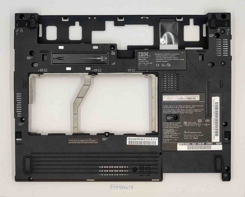 Coperchio inferiore per Lenovo Thinkpad X40 – Ricambio originale per la serie X40