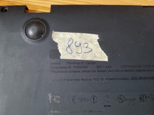 Lenovo X1 Carbon 1a generazione Touch Base inferiore Cover Chassis 60.4RQ17.002 Originale