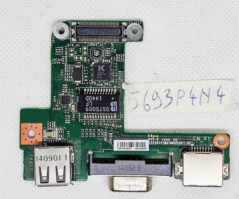 Scheda porta LAN VGA USB Apache MSI GE60 2PC MS-16GFA – Ricambio originale per laptop