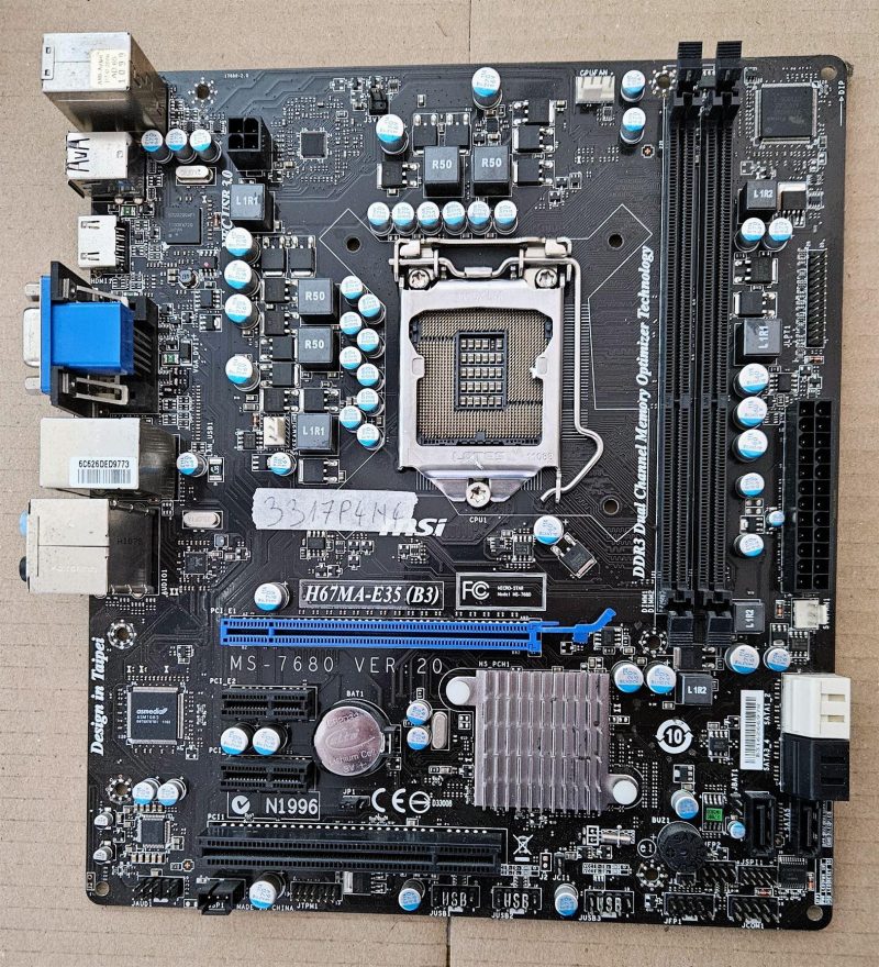 Scheda madre MSI H67MA-E35 (B3) MS-7680 Ver 2.0 1155 DDR3 F53 - OEM originale, testata, spedizione veloce!
