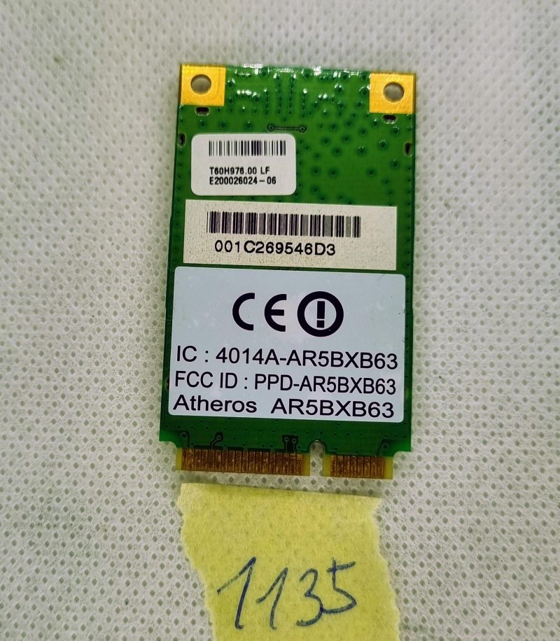 Scheda Wi-Fi Mini-PCI Express - Atheros AR5BXB63