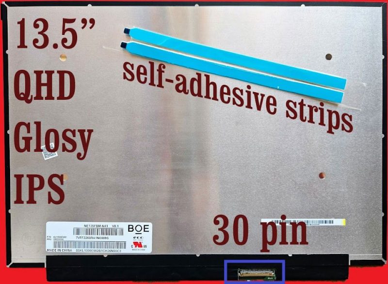 B135QAN01.0 Schermo LCD da 13,5" QHD 2256x1504 lucido non touch 30 pin eDP, nuovo eBay Descrizione: Sostituisci il tuo schermo con questo B135QAN0