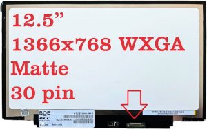 NT125WHM-N43 Schermo LCD da 12,5" WXGA 1366x768 opaco eDP a 30 pin + nastro adesivo