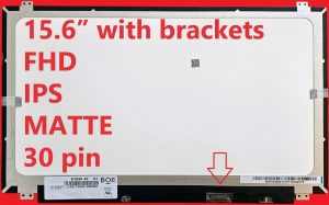 Schermo LCD opaco Full HD da 15,6" B156HTN03.8 | 30 pin | Nuovo | Staffe incluse