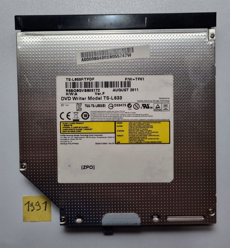 Unità DVD-RW originale originale HP Pavilion G60-119OM per laptop 498479-001 TS-L633