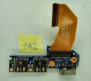 Scheda USB/VGA/IO originale HP 840 G1 da 14" - 6050A2559201-USB-A02