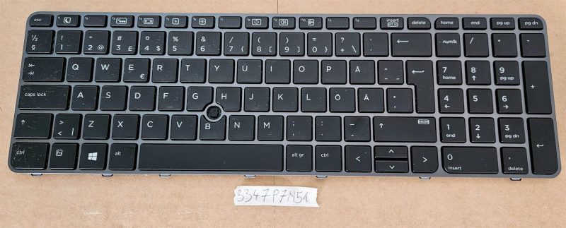 Tastiera retroilluminata sostitutiva per laptop HP ZBOOK 15 G3 ZBOOK 17 G3 15U G3 - Originale OEM