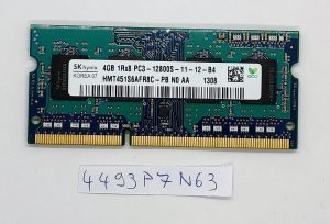 Memoria RAM per laptop SK Hynix 4 GB DDR3-1600 CAS-11 HMT451S6AFR8C-PB Single Rank x8 PC3-12800S