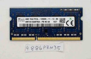 Memoria RAM SODIMM SK Hynix da 4 GB 1Rx8 PC3L-12800S HMT451S6BFR8A-PB